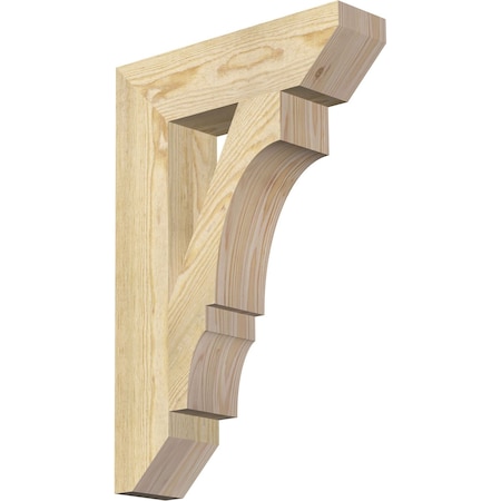 Ekena Millwork Balboa Slat Rough Sawn Bracket, Douglas Fir, 4"W x 16"D x 24"H BKT04X16X24BOA06RDF